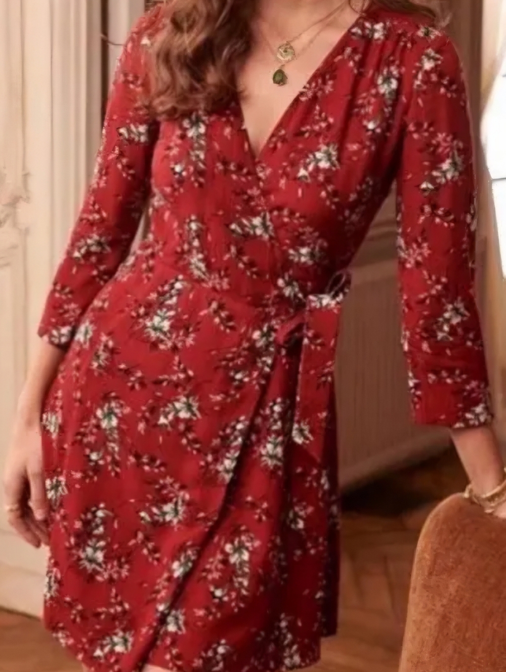 Robe Nadia (Imprime Folik Fond Tomette)